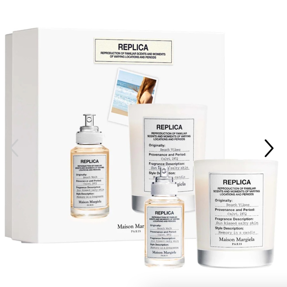 ’REPLICA’ Beach Walk Fragrance & Candle Set